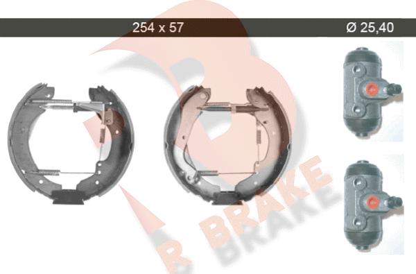 R Brake 79RBKT0081 - Комплект гальм, барабанний механізм autocars.com.ua