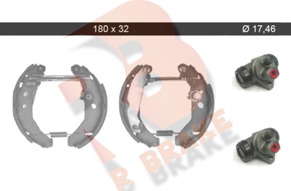 R Brake 79RBKT0101 - Комплект гальм, барабанний механізм autocars.com.ua