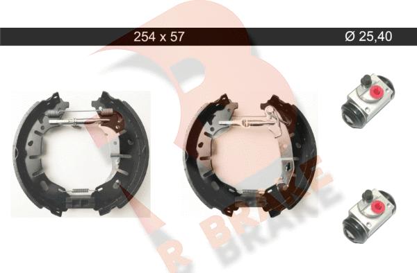 R Brake 79RBKT0125 - Комплект гальм, барабанний механізм autocars.com.ua