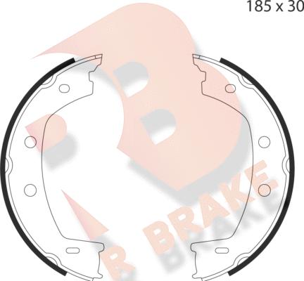 R Brake 79RBPB4027 - Комплект гальм, ручник, парковка autocars.com.ua