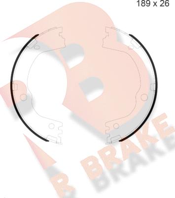 R Brake 79RBPB4054 - Комплект гальм, ручник, парковка autocars.com.ua