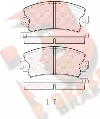 R Brake RB0102 - Гальмівні колодки, дискові гальма autocars.com.ua