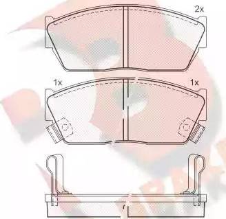 R Brake RB0484 - Тормозные колодки, дисковые, комплект autodnr.net