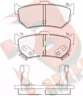 R Brake RB0600 - Тормозные колодки, дисковые, комплект autodnr.net