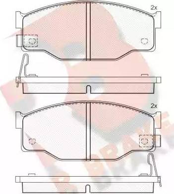 R Brake RB0606 - Гальмівні колодки, дискові гальма autocars.com.ua