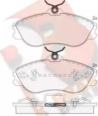 R Brake RB0871 - Гальмівні колодки, дискові гальма autocars.com.ua