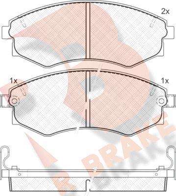 R Brake RB0877 - Гальмівні колодки, дискові гальма autocars.com.ua