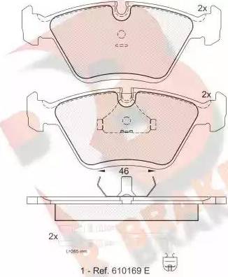 R Brake RB0992 - Тормозные колодки, дисковые, комплект autodnr.net