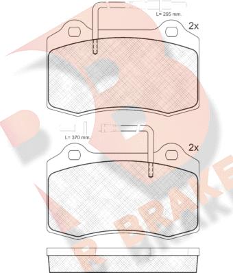 R Brake RB1211 - Гальмівні колодки, дискові гальма autocars.com.ua