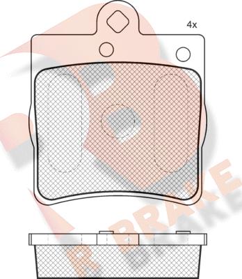 R Brake RB1311-396 - Тормозные колодки, дисковые, комплект autodnr.net