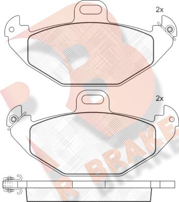 R Brake RB1314 - Гальмівні колодки, дискові гальма autocars.com.ua