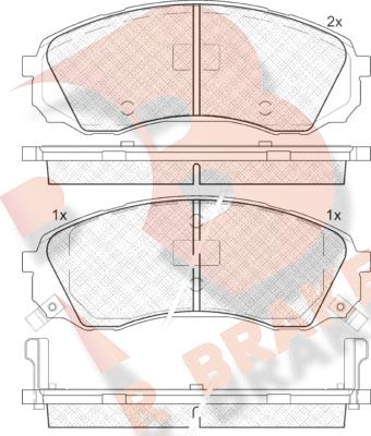 R Brake RB1911 - Гальмівні колодки, дискові гальма autocars.com.ua