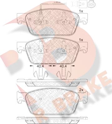 R Brake RB1953 - Гальмівні колодки, дискові гальма autocars.com.ua