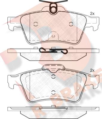 R Brake RB2013 - Гальмівні колодки, дискові гальма autocars.com.ua