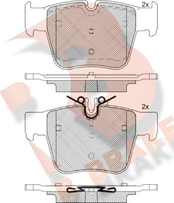 R Brake RB2271 - Гальмівні колодки, дискові гальма autocars.com.ua