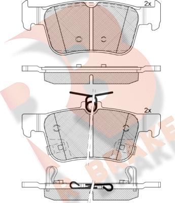 R Brake RB2315 - Тормозные колодки, дисковые, комплект autodnr.net