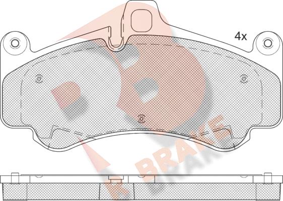 R Brake RB2359 - Гальмівні колодки, дискові гальма autocars.com.ua
