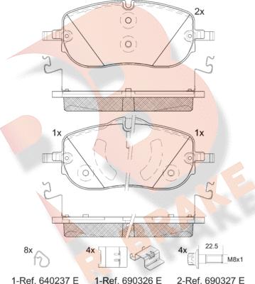 R Brake RB2431 - Тормозные колодки, дисковые, комплект autodnr.net