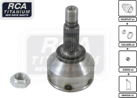 RCA France AF14 - Шарнірний комплект, ШРУС, приводний вал autocars.com.ua