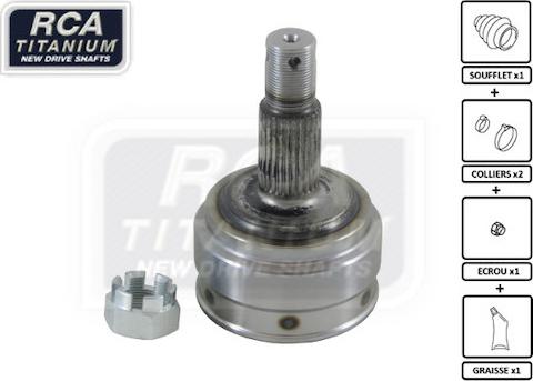 RCA France FI08 - Шарнірний комплект, ШРУС, приводний вал autocars.com.ua