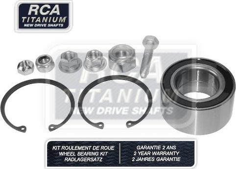 RCA France RCAK1073 - Комплект підшипника маточини колеса autocars.com.ua