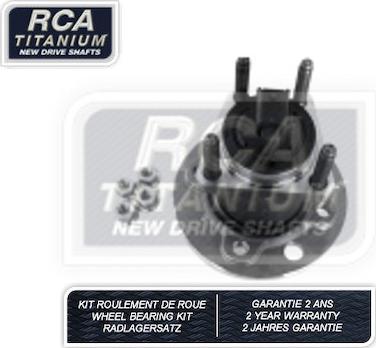 RCA France RCAK1102 - Комплект підшипника маточини колеса autocars.com.ua