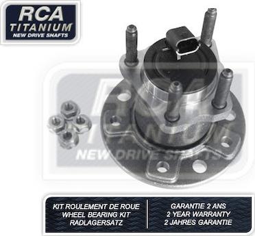 RCA France RCAK1154 - Комплект підшипника маточини колеса autocars.com.ua