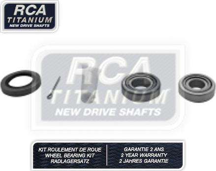 RCA France RCAK1182 - Комплект підшипника маточини колеса autocars.com.ua