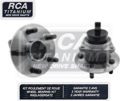 RCA France RCAK1219 - Комплект підшипника маточини колеса autocars.com.ua