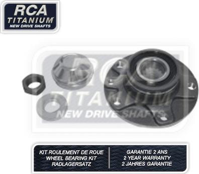 RCA France RCAK1222 - Комплект підшипника маточини колеса autocars.com.ua