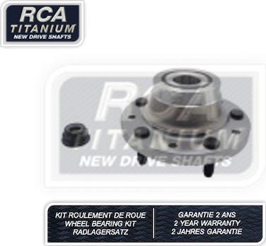 RCA France RCAK1226 - Комплект підшипника маточини колеса autocars.com.ua