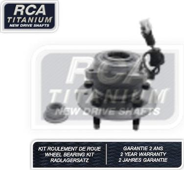 RCA France RCAK1240 - Комплект підшипника маточини колеса autocars.com.ua
