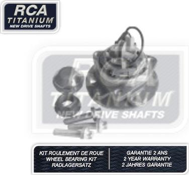 RCA France RCAK1241 - Комплект підшипника маточини колеса autocars.com.ua