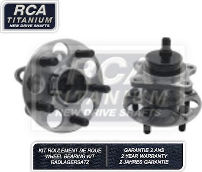 RCA France RCAK1242 - Комплект підшипника маточини колеса autocars.com.ua