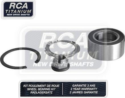 RCA France RCAK1258 - Комплект підшипника маточини колеса autocars.com.ua