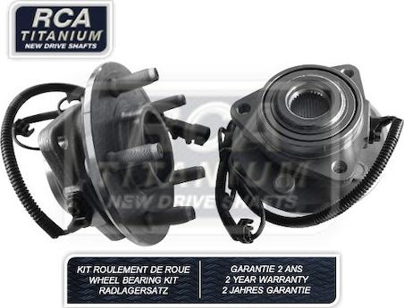 RCA France RCAK1333 - Комплект підшипника маточини колеса autocars.com.ua