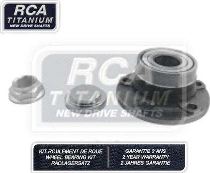 RCA France RCAK1477 - Комплект підшипника маточини колеса autocars.com.ua