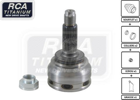 RCA France SB22 - Шарнірний комплект, ШРУС, приводний вал autocars.com.ua