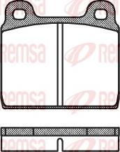 Remsa 0002.00 - Тормозные колодки, дисковые, комплект autodnr.net