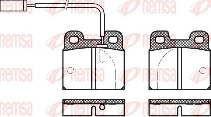 Remsa 0005.11 - Тормозные колодки, дисковые, комплект avtokuzovplus.com.ua