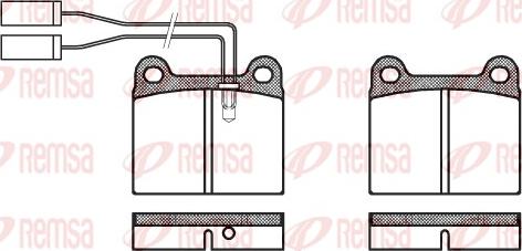 Remsa 0006.01 - Тормозные колодки, дисковые, комплект avtokuzovplus.com.ua