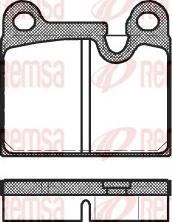 Remsa 0006.80 - Тормозные колодки, дисковые, комплект autodnr.net