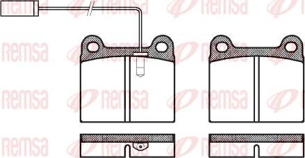 Remsa 0006.91 - Тормозные колодки, дисковые, комплект avtokuzovplus.com.ua