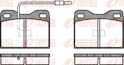 Remsa 0008.14 - Гальмівні колодки, дискові гальма autocars.com.ua