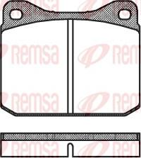 Remsa 0010.00 - Колодка гальм. диск. VW LT 28-35 04-75-06-96 передн. вир-во REMSA autocars.com.ua