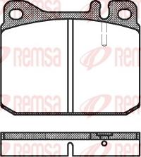 Remsa 0010.20 - Колодка гальм. диск. MERCEDES 200-300 Series C123 03-77-12-85 передн. вир-во REMSA autocars.com.ua