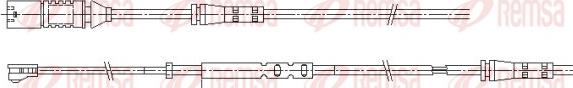 Remsa 001160 - Сигнализатор, износ тормозных колодок autodnr.net