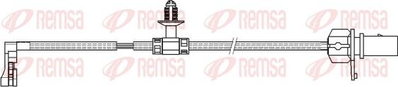 Remsa 001167 - Сигналізатор, знос гальмівних колодок autocars.com.ua