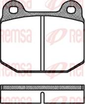 Remsa 0014.00 - Тормозные колодки, дисковые, комплект avtokuzovplus.com.ua