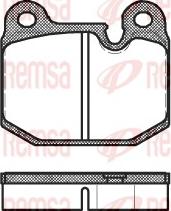 Remsa 0014.10 - Тормозные колодки, дисковые, комплект avtokuzovplus.com.ua